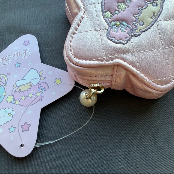 Sanrio The Little Twin Stars Lala pink mini pouch - Picture 2 of 6